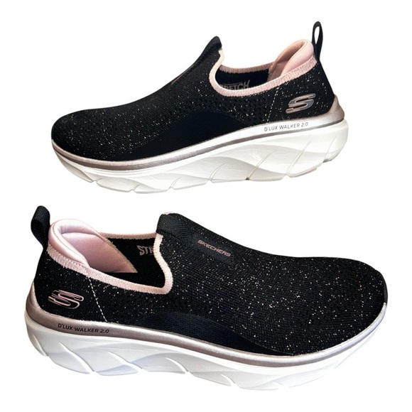 Skechers Shoes - Skechers D’Lux Walker 2.0 “Sparkle Forever” Slip-On Sneakers – Women’s Size 9
